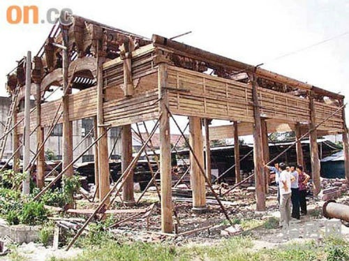 Một trong những công trình kiến trúc nhà rường gỗ cổ An Huy. Ảnh: Ifeng