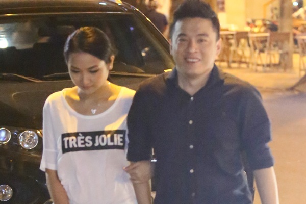 Lam Truong va vo 9X di an dem cung dan sao Viet hinh anh