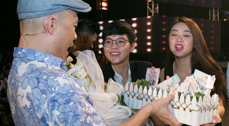 Trong Hieu - Cat Tuong chuc mung nhac si Huy Tuan ngay 20/11 hinh anh