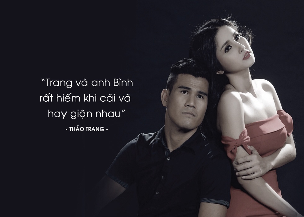 Những năm qua, Phan Thanh Bình và Thảo Trang từng bước lấn chân showbiz khi tham gia Bước nhảy hoàn vũ hay đóng phim Trở về của đạo diễn Việt Trinh. Người đẹp sinh năm 1987 từng chia sẻ 2 vợ chồng hiếm khi giận hờn hay cãi vã. Theo cô, 