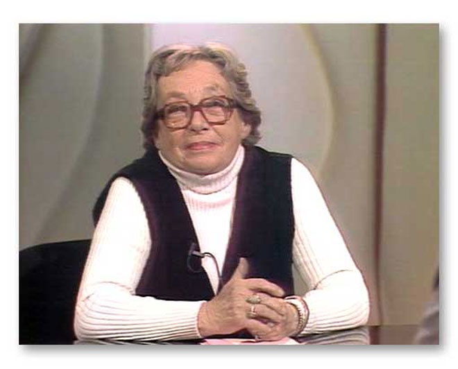 Bà Duras khi đã già.
