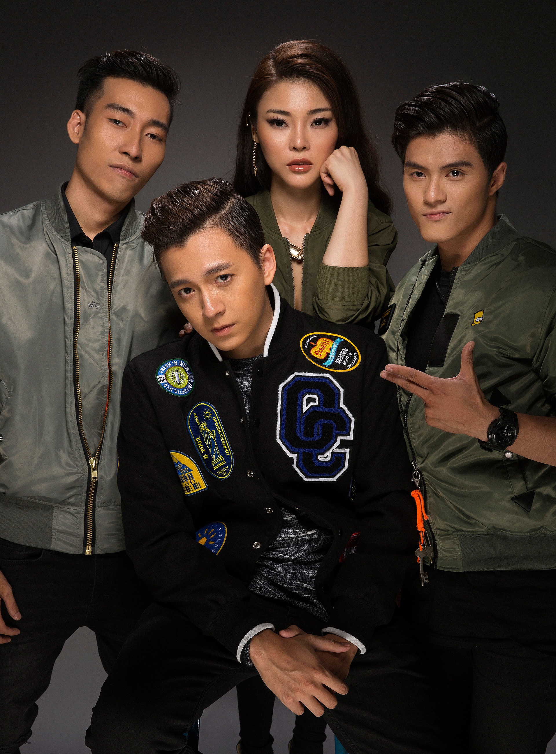 Team của Ngô Kiến Huy ở The Remix gồm Nguyễn Phúc Thiện, vũ công Lâm Vinh Hải và DJ Summer Huỳnh.