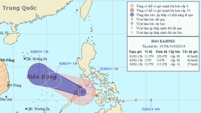 Chieu toi nay, bao Kajiki se vao bien Dong hinh anh