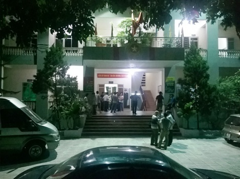 Hiện trường tại Đội kiểm lâm cơ động số 1.