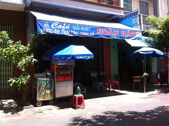 Quán cà phê nơi Nga thực hiện vụ trộm.