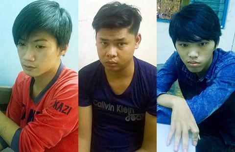 Duy, Được và Long đang bị Công an huyện Củ Chi tạm giữ.