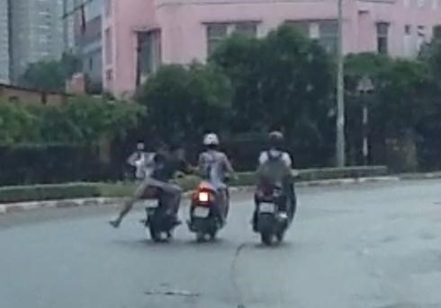 Cuop giat tai san chay tron, bi tai nan giao thong hinh anh