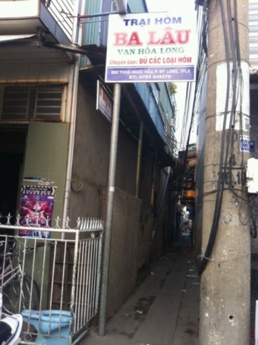 Hẻm Ba Lâu, nơi Bạch Hải Đường và gia đình từng sinh sống. 