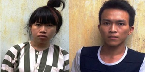 Bích Vân và người tình là chủ mưu vụ bắt cóc.