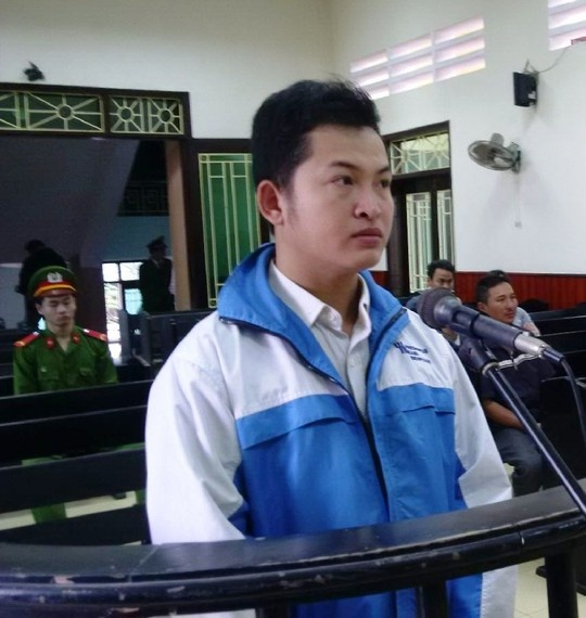 Bị cáo Nguyễn Văn Nguyên tại phiên phiên tòa sáng 23/12.