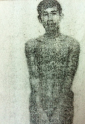 Bạch Hải Đường lúc bị bắt lần cuối trước khi chết.