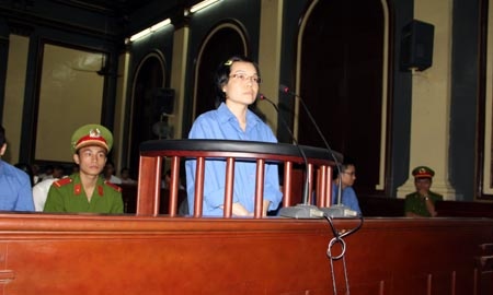 Bị cáo Huỳnh Thị Huyền Như tại phiên tòa phúc thẩm.