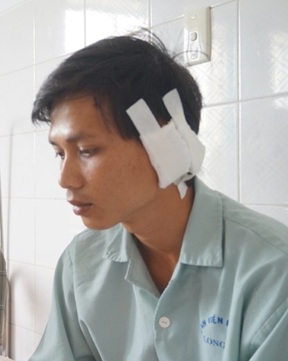 Nạn nhân đang điều trị tại bệnh viện.