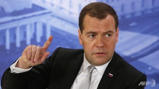 Thủ tướng Nga Dmitry Medvedev - Ảnh: AFP.