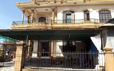 Ngôi nhà nơi xảy ra vụ việc.