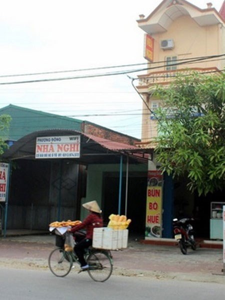 Nhà nghỉ Phương Đông, nơi xảy ra vụ việc.