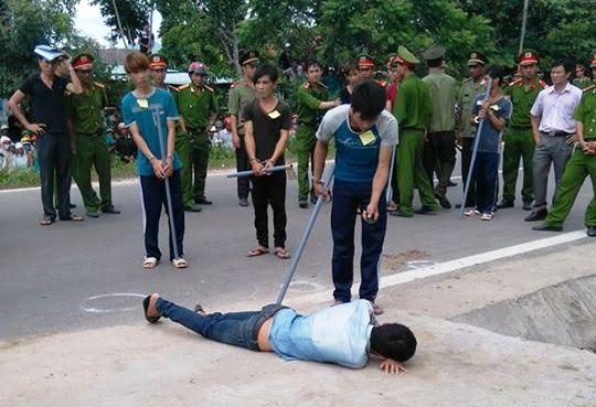 Nghin dan xem thuc nghiem vu danh chet trung uy cong an hinh anh