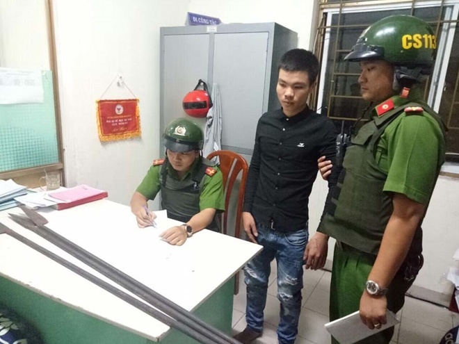 Ngan chan 2 nhom thanh nien dung hung khi giai quyet no hinh anh