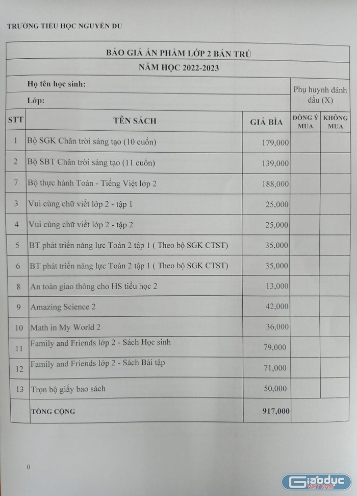 Trường ở TP.HCM bán SGK 'bia kèm lạc' ảnh 2 Truong o TP.HCM ban SGK 'bia kem lac' anh 2