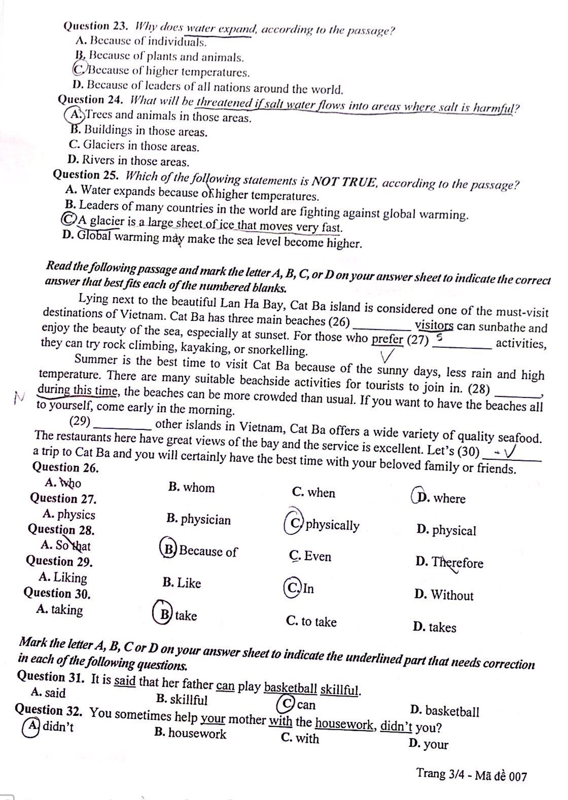 De thi vao 10 mon Tieng Anh anh 6