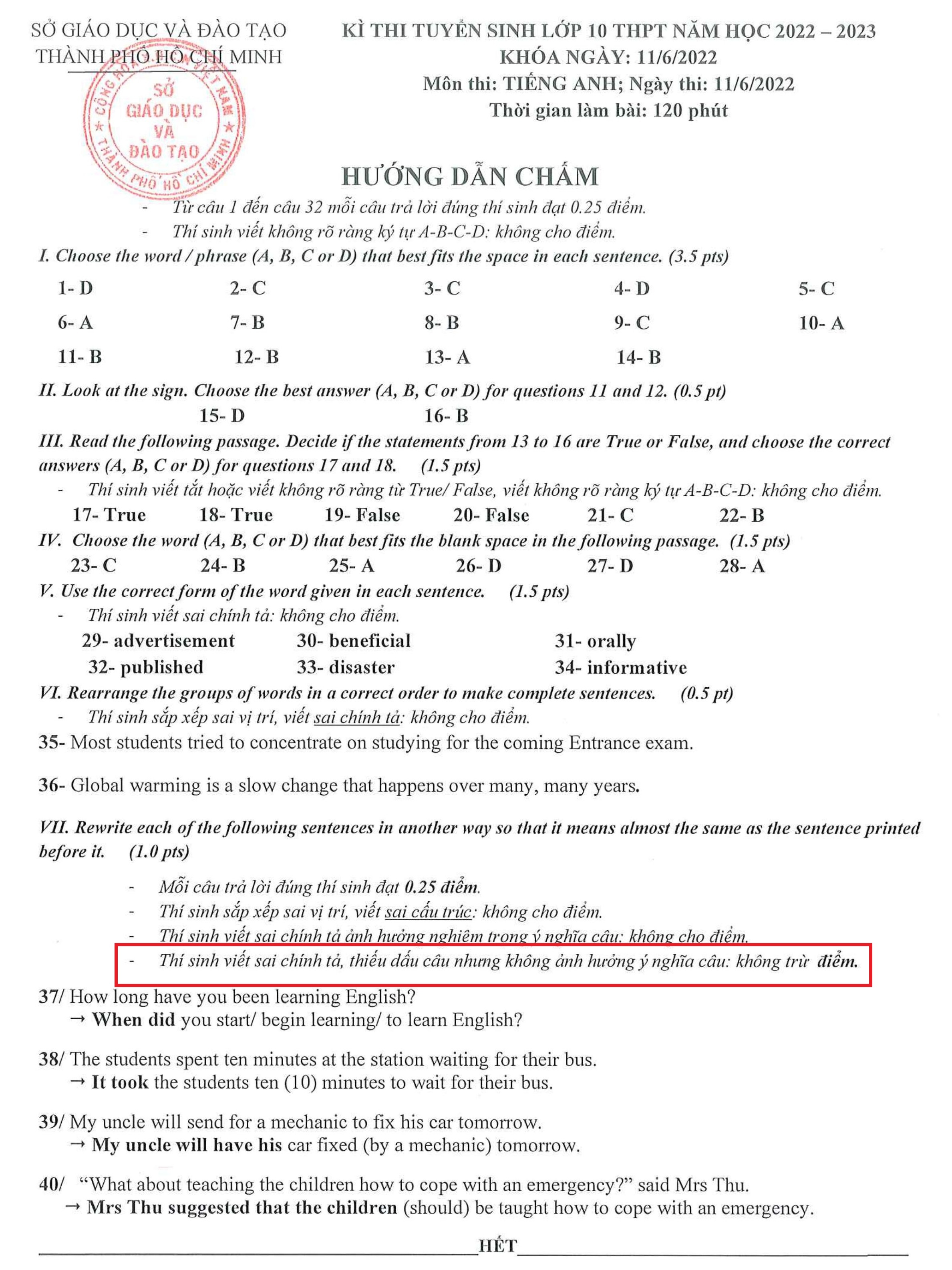 TP.HCM thay doi cach cham diem anh 1