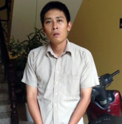 Long cùng chiếc xe dùng làm phương tiện gây án.