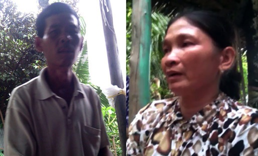 Ông Nguyễn Văn Thanh và bà Trần Thị Mơ nghẹn ngào sau cái chết của An