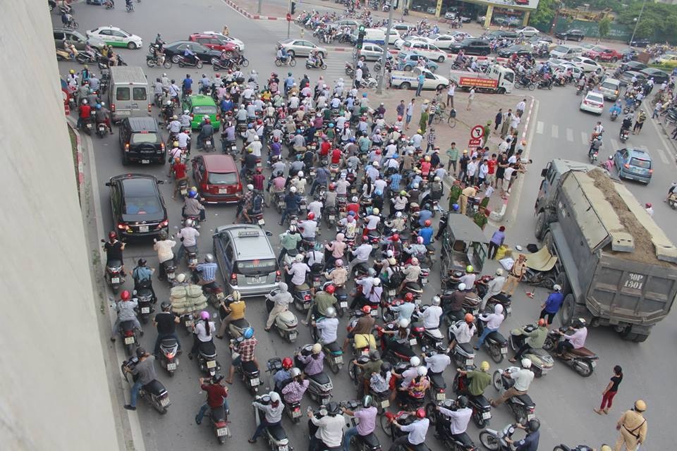 Hiện trường vụ tai nạn.