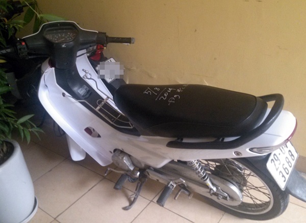 Chiếc xe Tuấn và Thuận sử dụng để gây án.