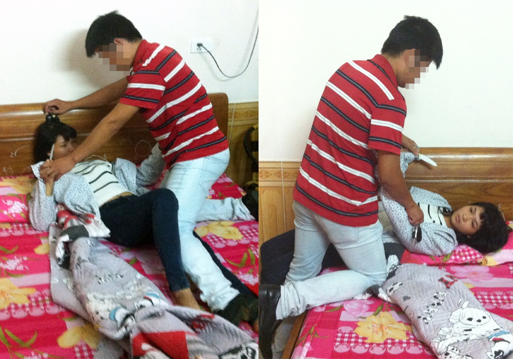 Dù bị trọng thương nhưng nạn nhân tiếp tục vật lộn với nữ hung thủ.