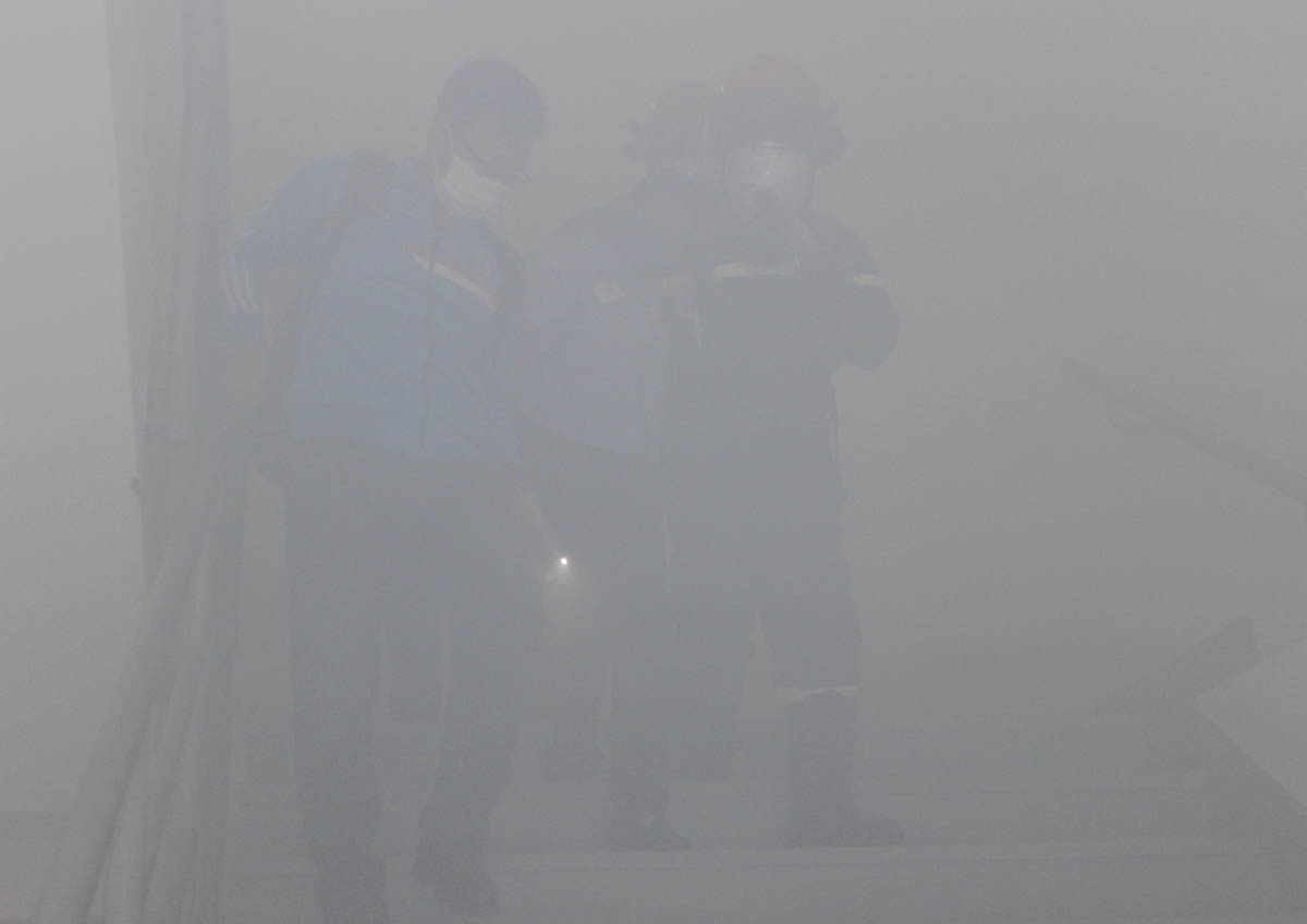 Thiếu tá Nguyễn Đức Thành - Đội trưởng Đội Hướng dẫn và kiểm tra an toàn phòng cháy (Phòng Cảnh sát PCCC số 4) cho biết