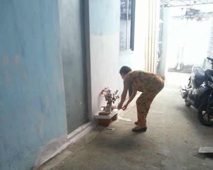 Khu nhà trọ nơi xảy ra án mạng.