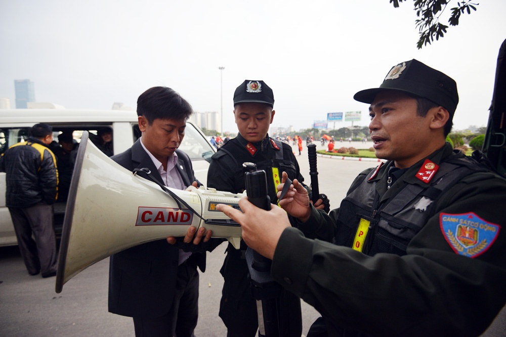 Mọi công tác đảm bảo an ninh cho trận đấu được thực hiện nghiêm ngặt.
