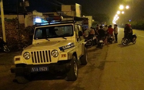 Công an có mặt tại hiện trường vụ án. Ảnh: Tuổi trẻ.