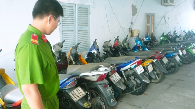 Xe do Công an Bạc Liêu thu hồi được từ đường dây trộm xe.
