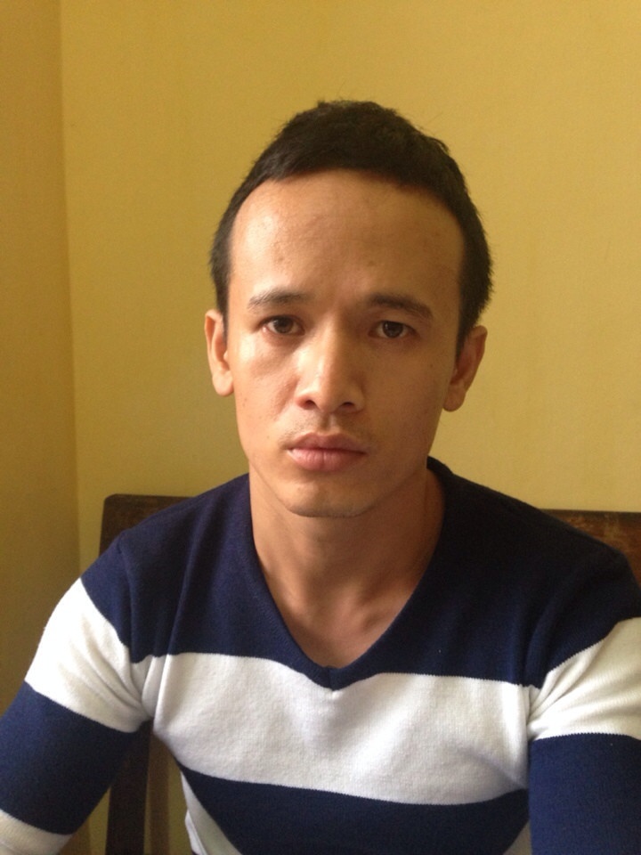 Nghĩa bị tạm giữ tại trụ sở công an để làm rõ sự việc. Ảnh: Việt Đức.