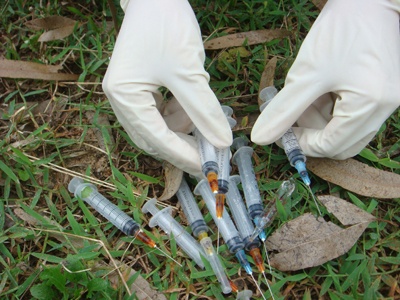 Gay tai nan, dung kim tiem dam bao ve dan pho hinh anh