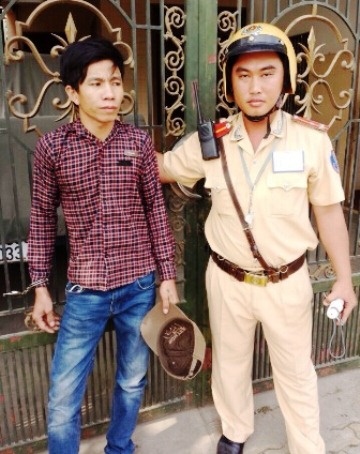 Thái Hà Nam bị CSGT bắt giữ.