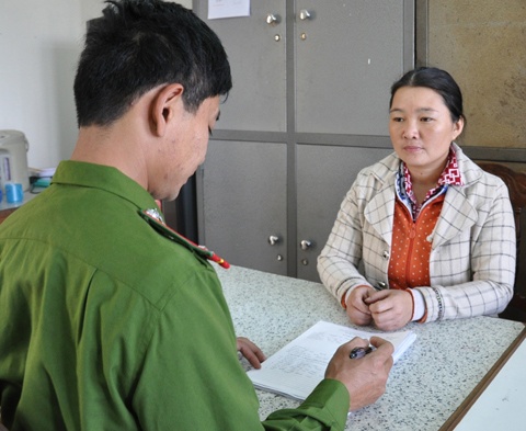 Hung thủ tại cơ quan công an.