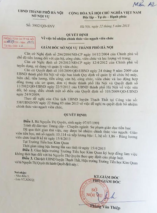 Giấy tờ do Tư làm giả. Ảnh: Cơ quan công an cung cấp.