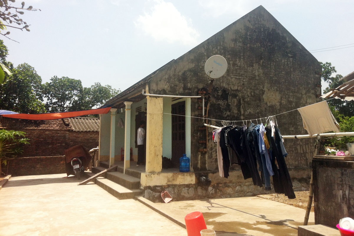 Ngôi nhà xảy ra vụ án mạng. Ảnh: Việt Đức.