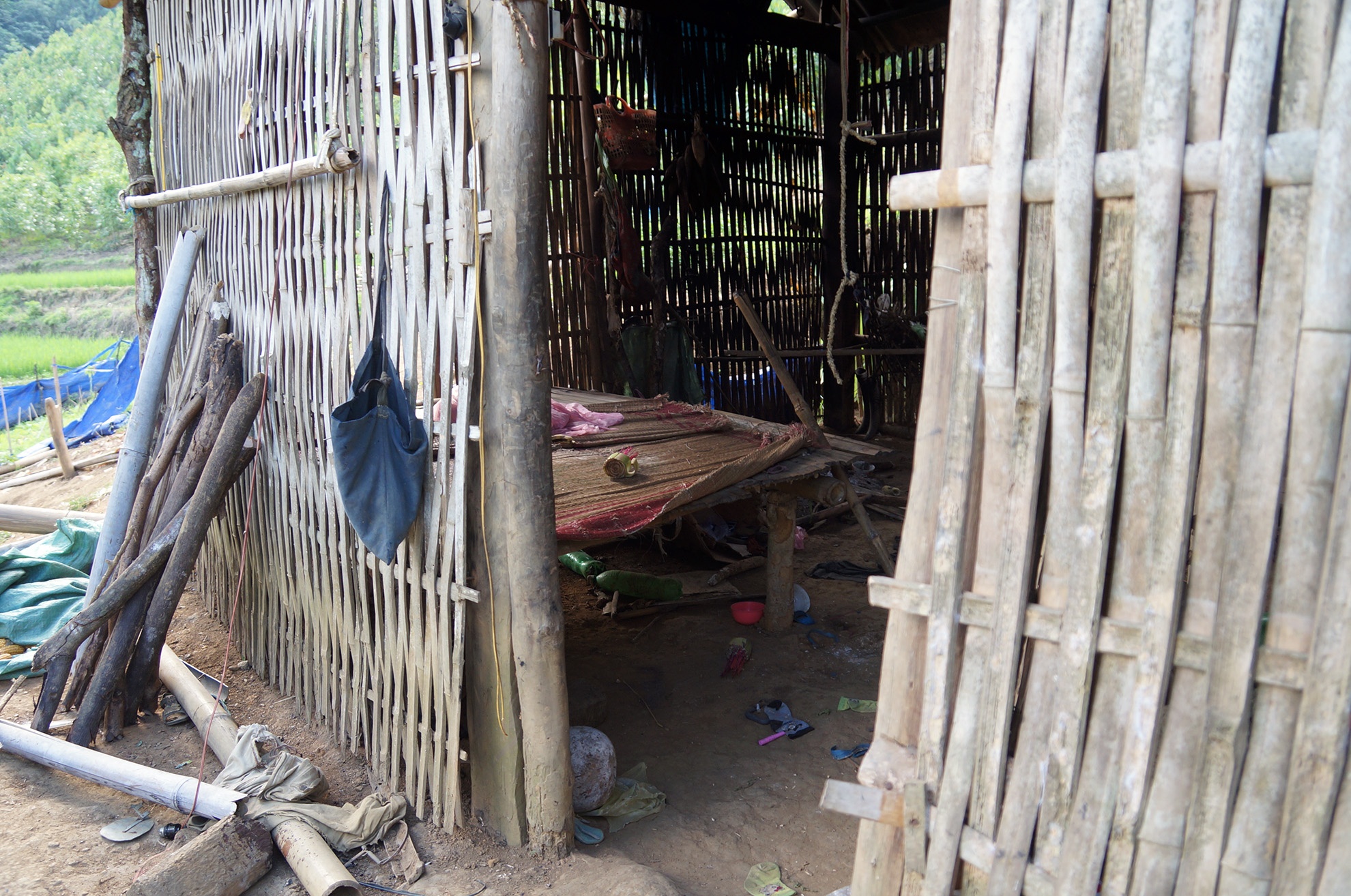 Hai nạn nhân bị giết trong lán là Phàn Văn Tuyền (2 tuổi, con anh Long) và Phàn Thị Hà (15 tuổi, cháu nạn nhân). Thời điểm đó, bố mẹ cháu nhỏ đi đâu không ai rõ.