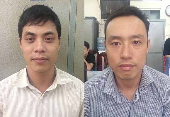 Hai bị can bị khởi tố.