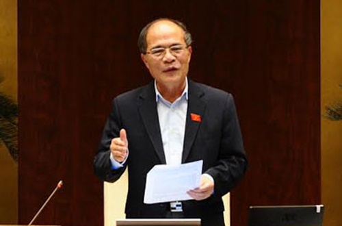 Ong Nguyen Sinh Hung trao giai bao chi 70 nam Quoc hoi VN hinh anh