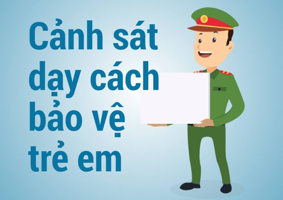 Canh sat huong dan phu huynh cach bao ve tre em hinh anh