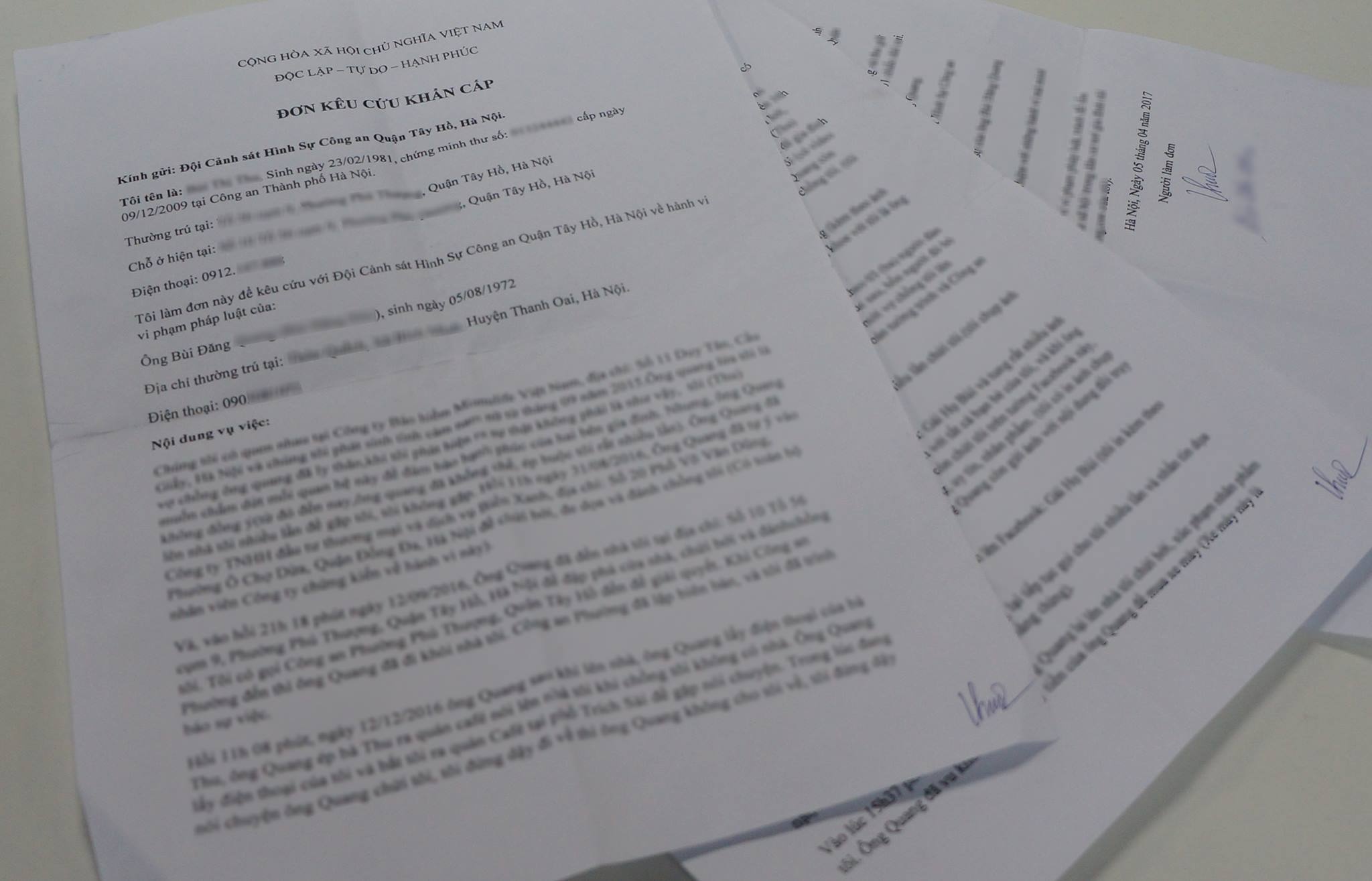 Kêu cứu giám đốc Công an Hà Nội vì bị làm nhục ảnh 1 Keu cuu giam doc Cong an Ha Noi vi bi lam nhuc anh 1