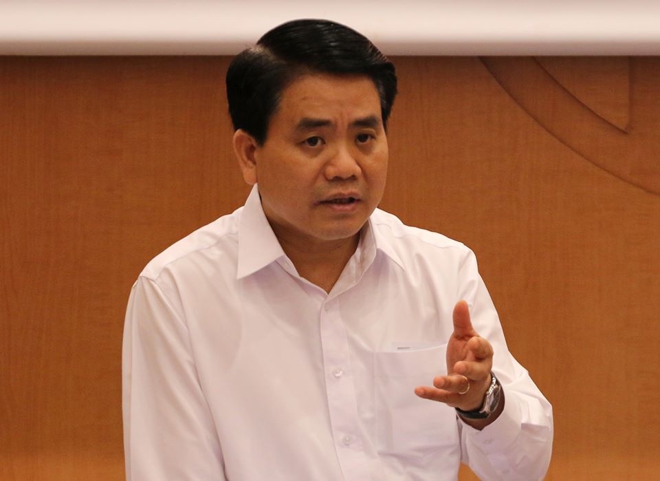 Bi thu Thang lam viec voi Ha Noi anh 2