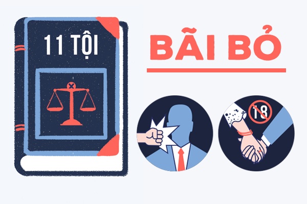 Các tội bị bãi bỏ từ ngày 1/1/2018  ảnh 1 Cac toi bi bai bo tu ngay 1/1/2018 anh 1
