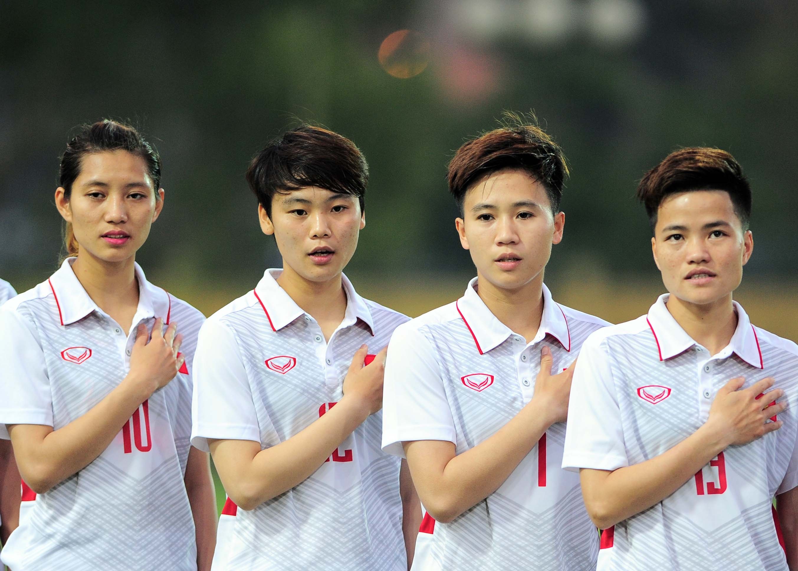 Tuyen nu Viet Nam an mung nhe nhang khi thang Syria 11-0 hinh anh