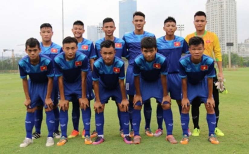 U15 Viet Nam thang dam tran mo man giai U15 quoc te 2017 hinh anh